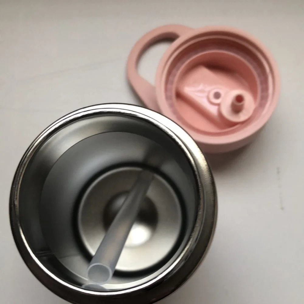 New Drink Water Bottle & Thermos Pink Matching Stainless Steel Lunchbox Set - Picture 8 of 13